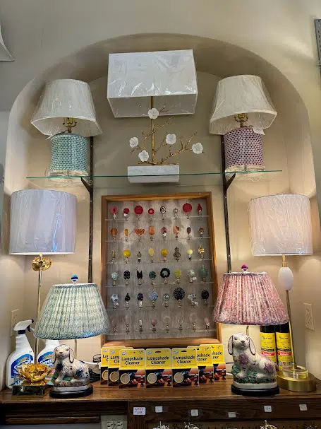Finial Wall in Louisville Kentucky at The Lampmaker